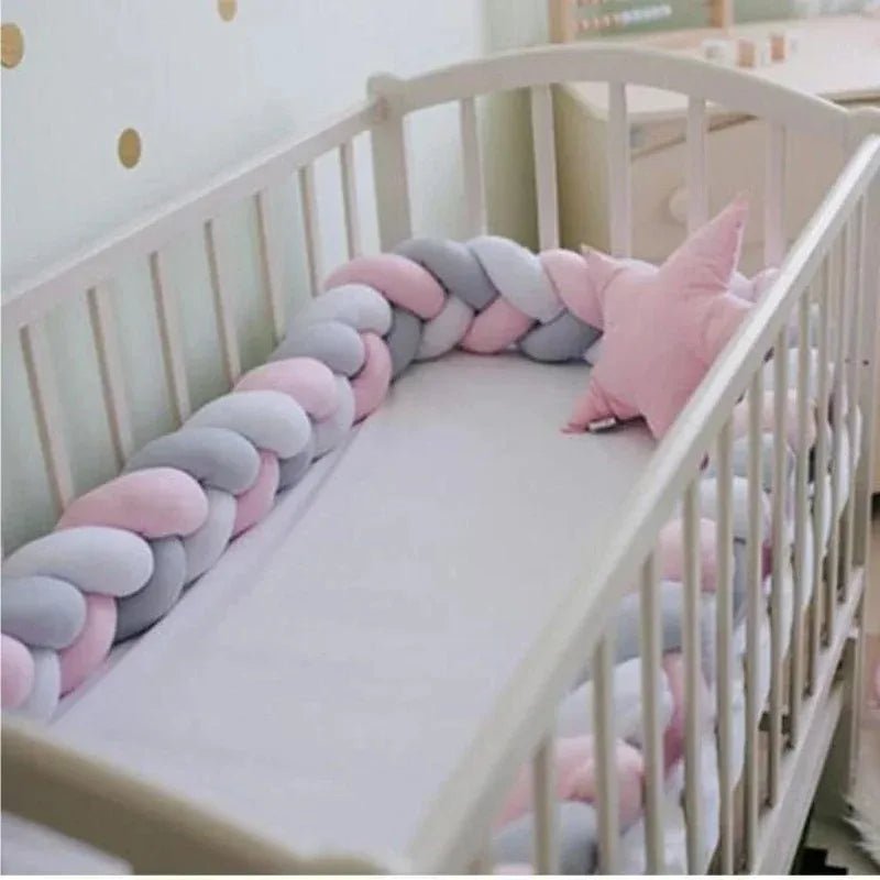 Tresse de lit pour bébé - Cigogne et bébé