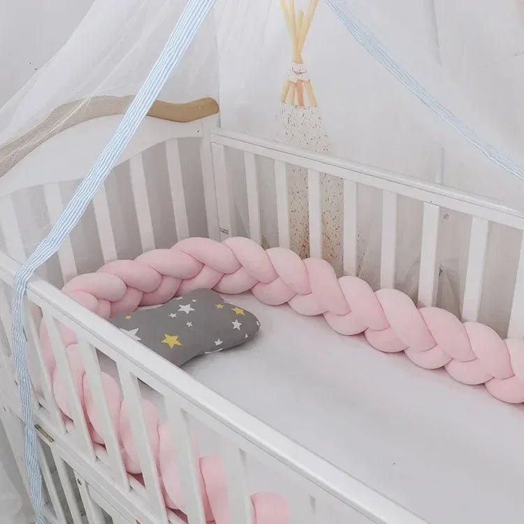 Tresse de lit pour bébé - Cigogne et bébé