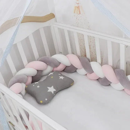 Tresse de lit pour bébé - Cigogne et bébé