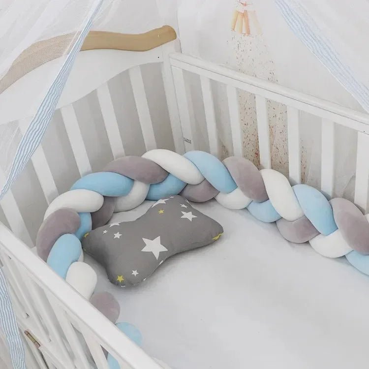 Tresse de lit pour bébé - Cigogne et bébé