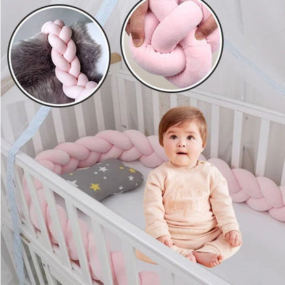 Tresse de lit pour bébé - Cigogne et bébé