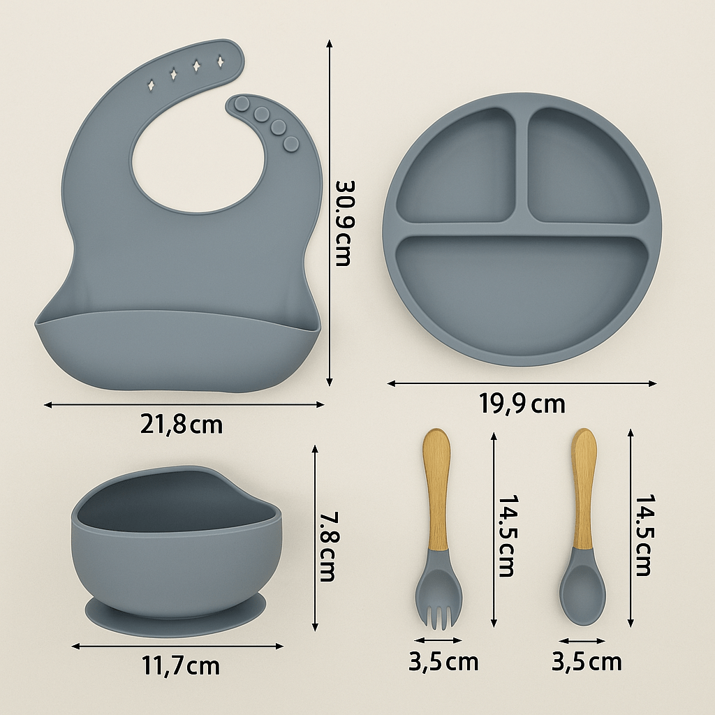 Vaisselle pour bébé - Cigogne et bébé