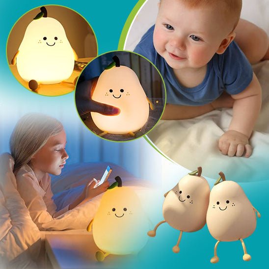 Veilleuse bébé - Cigogne et bébé