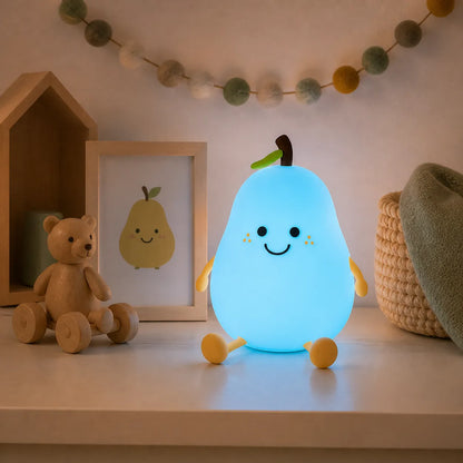 Veilleuse bébé poire – Lampe décorative douce pour chambre bébé