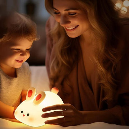 Veilleuse en forme de lapin - Cigogne et bébé