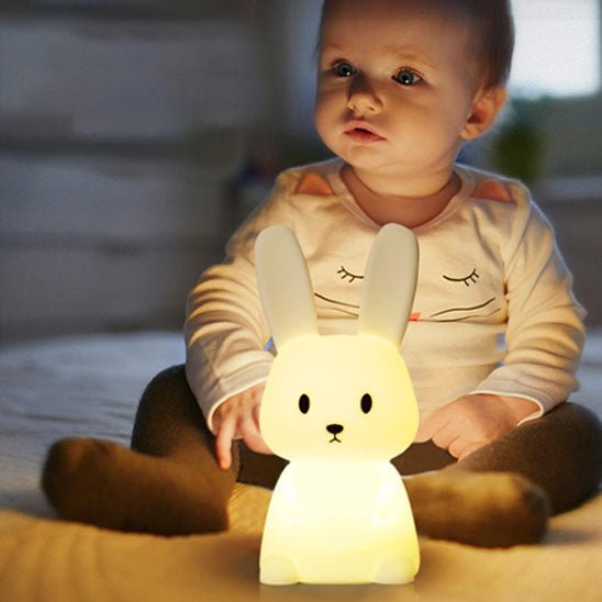 Veilleuse lapin - Cigogne et bébé