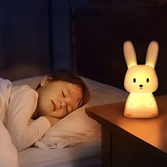 Veilleuse lapin - Cigogne et bébé