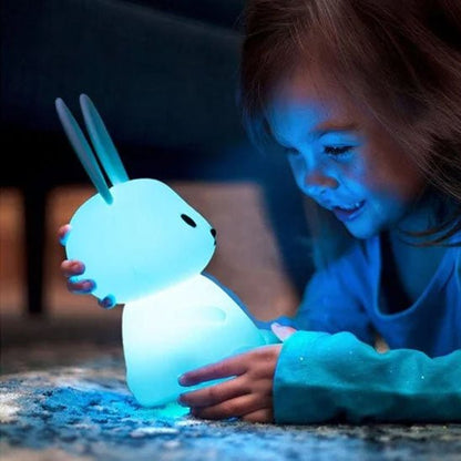 Veilleuse lapin - Cigogne et bébé