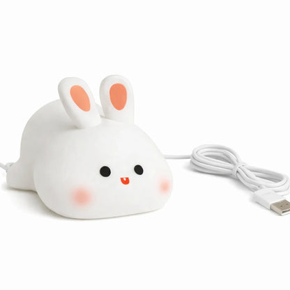Veilleuse lapin bébé – Lumière douce et sécurisée pour chambre enfant