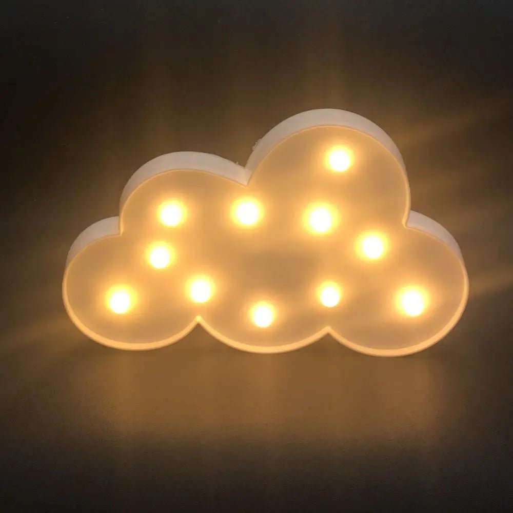 Veilleuse led pour chambre d'enfant - Cigogne et bébé