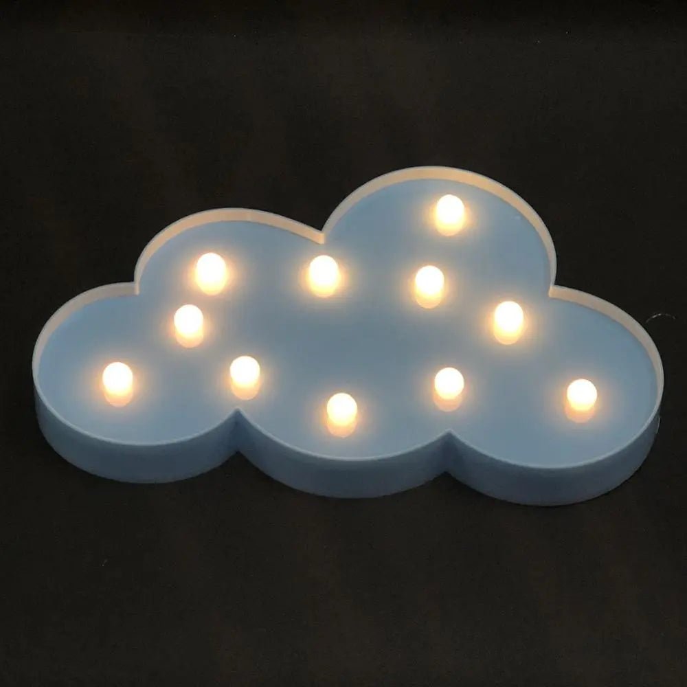 Veilleuse led pour chambre d'enfant - Cigogne et bébé