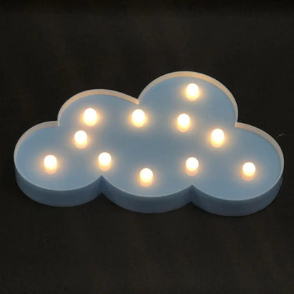 Veilleuse led pour chambre d'enfant - Cigogne et bébé