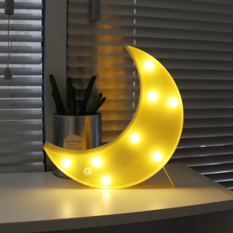 Veilleuse led pour chambre d'enfant - Cigogne et bébé