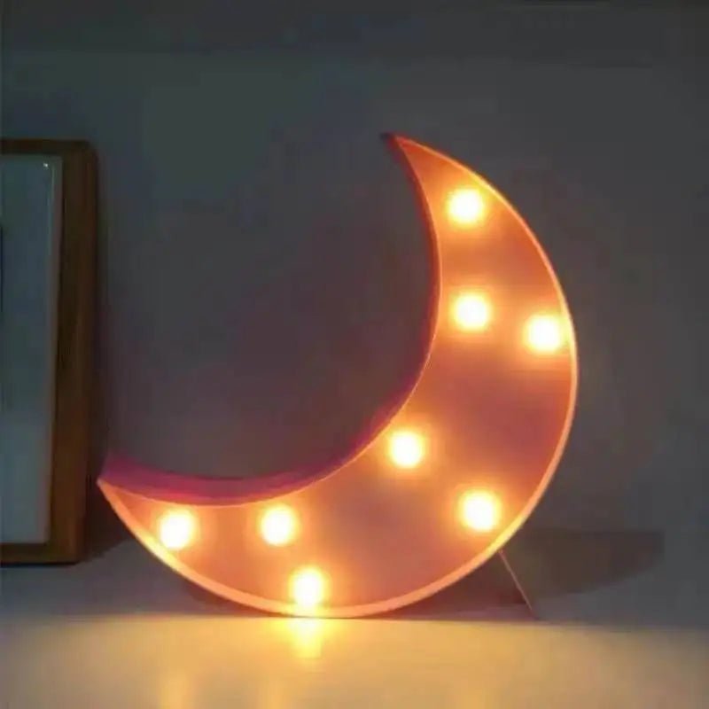 Veilleuse led pour chambre d'enfant - Cigogne et bébé