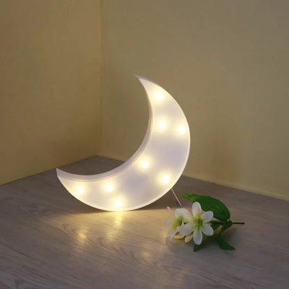Veilleuse led pour chambre d'enfant - Cigogne et bébé