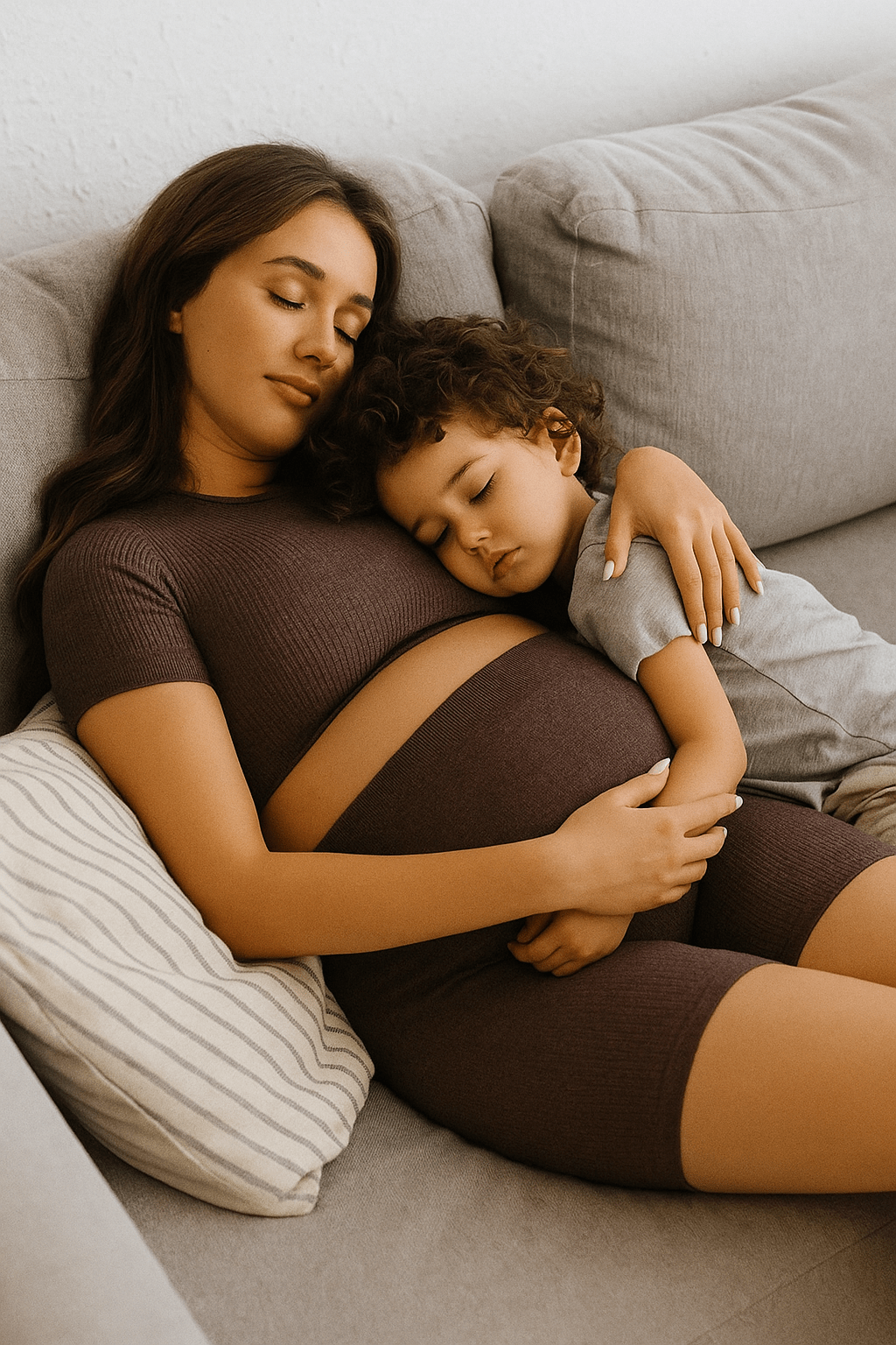 Vetement de grossesse | ensemble de maternité - Cigogne et bébé