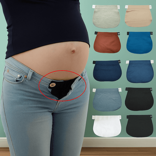 Vetement de grossesse |Rallonge de pantalon de maternité - Cigogne et bébé