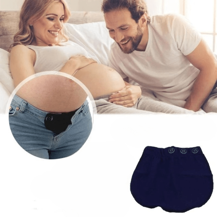 Vetement de grossesse |Rallonge de pantalon de maternité - Cigogne et bébé