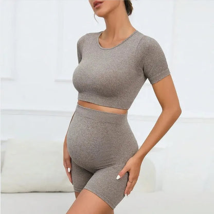 Vêtement de grossesse ensemble de maternité gris moderne